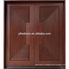 acajou porte intérieure bois de palissandre porte amusante lumière en bois de Diyar